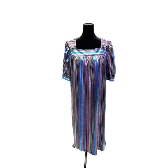 Anthony Richards vintage 70s poly midi shift / house dress / muumu - Picture 1 of 7